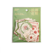 將圖片載入圖庫檢視器 【XS01016】燙金貼紙包 玫瑰史詩系列 復古文藝花卉植物diy手帳裝飾拼
